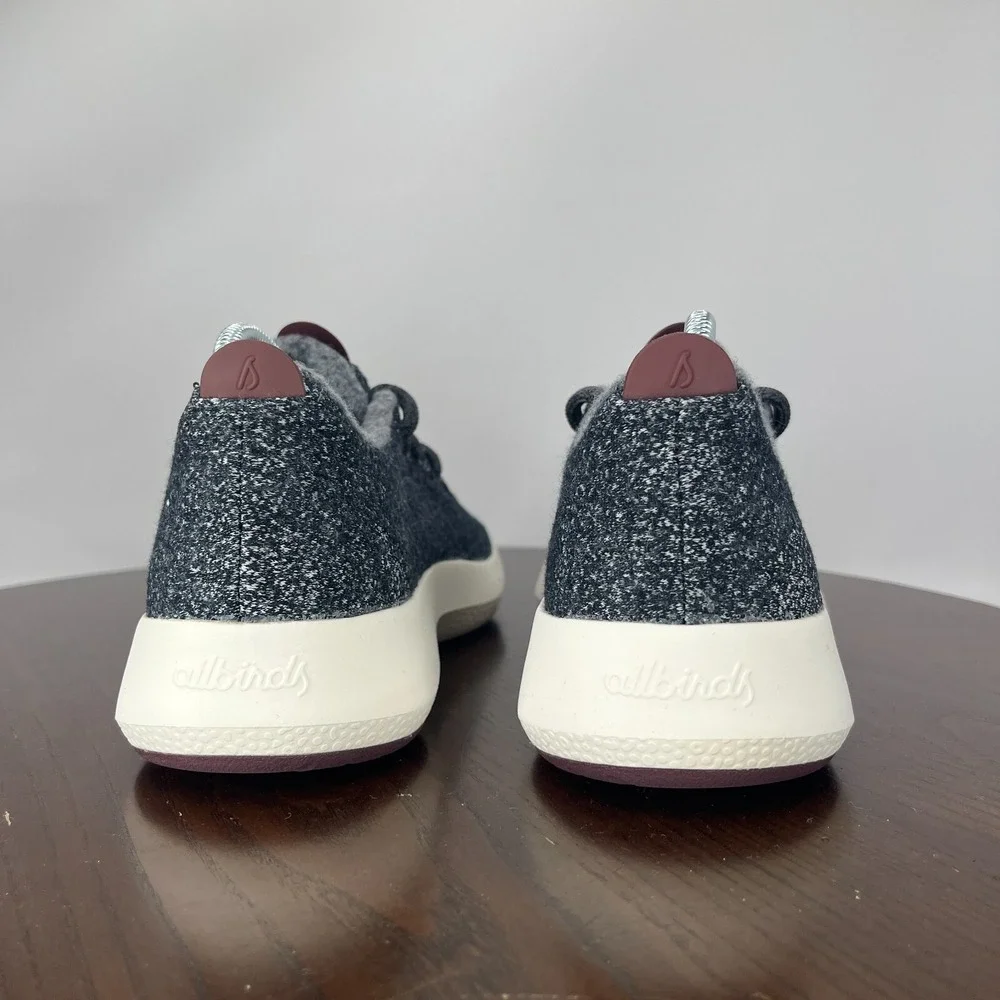 Allbirds‎ Wool Runners Mizzle Shoes Women's 7 Gray Comfort Low Sneakers 1019 NV1
